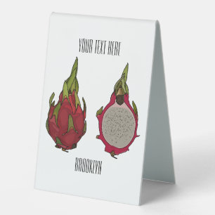 Dragon fruit cartoon illustration