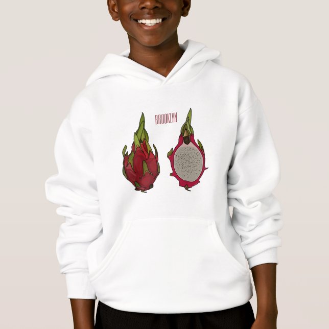 Dragon fruit cartoon illustration (Front)