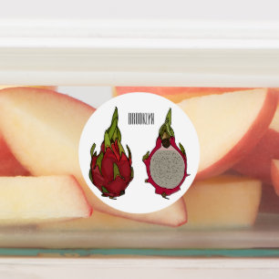 Dragon fruit cartoon illustration