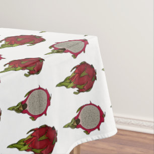 Dragon fruit cartoon illustration tablecloth