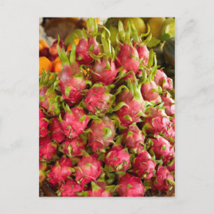 Dragon Fruit Ch Duoc Market Postcard