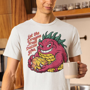 Dragon Fruit Character Enjoying A Tasty Treat T-Shirt