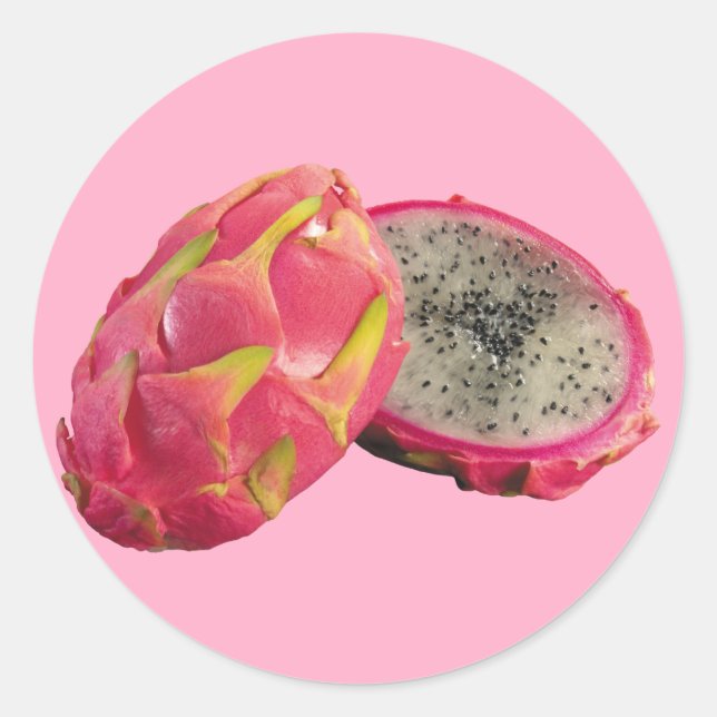 Dragon Fruit Classic Round Sticker (Front)