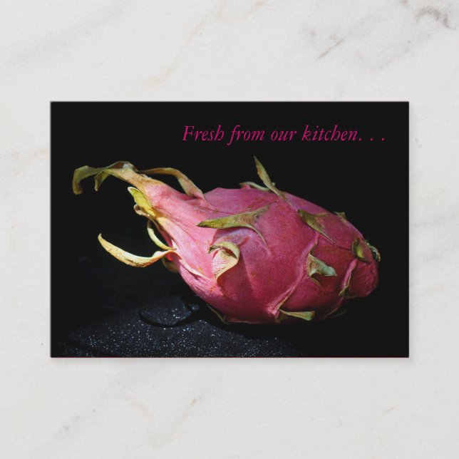 Dragon Fruit - Food Importer / Chef Business Card (Front)