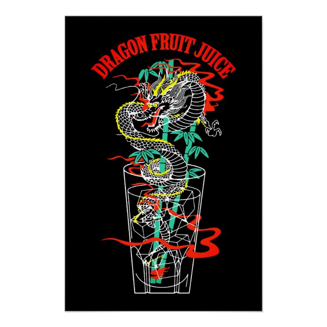 Dragon Fruit Juice Poster (Front)