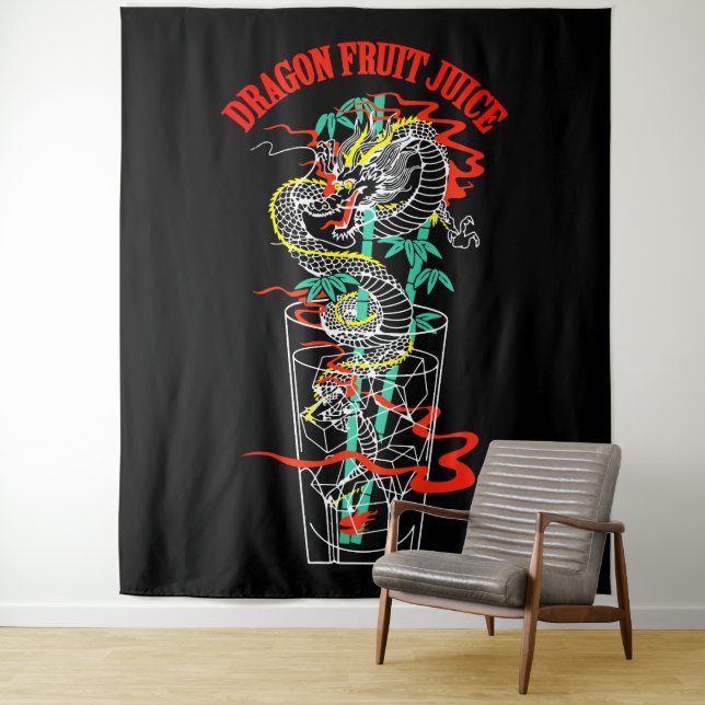Dragon Fruit Juice Tapestry (In Situ)