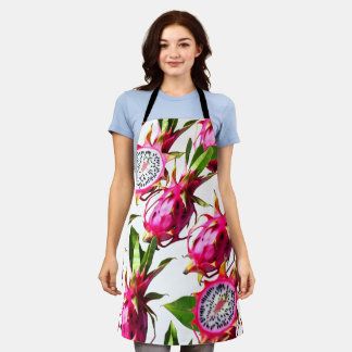 Dragon fruit pattern  apron