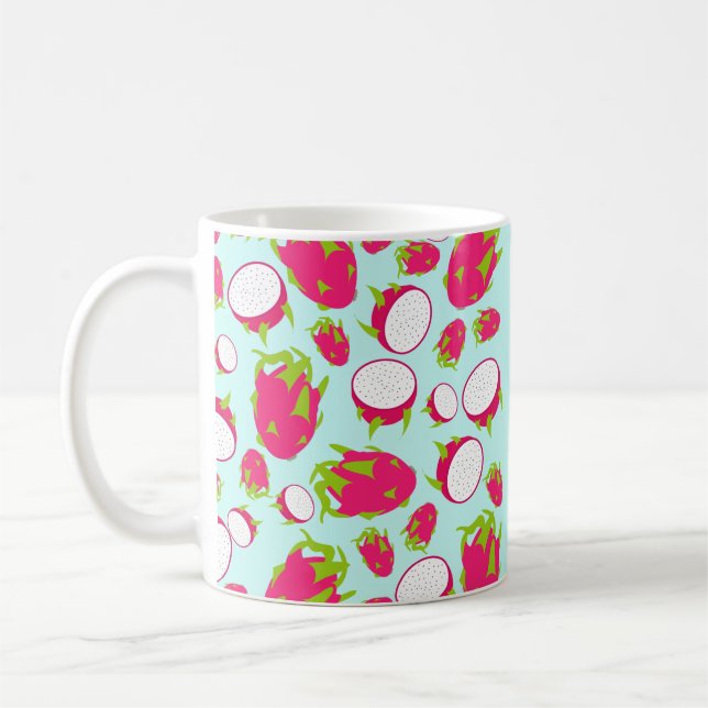 Dragon Fruit Pattern Coffee Mug (Left)