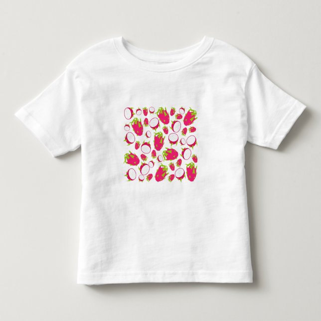 Dragon Fruit Pattern Toddler T-Shirt (Front)