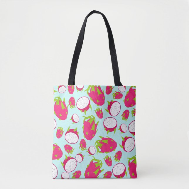 Dragon Fruit Pattern Tote Bag (Front)