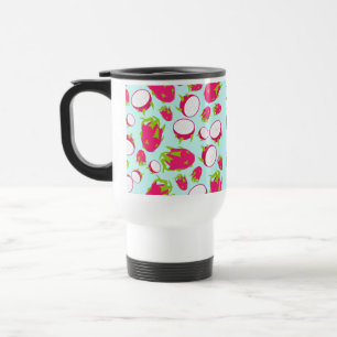 Dragon Fruit Pattern Travel Mug