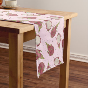 Dragon Fruit Pink Tropical Fruit Kitchen Decor Medium Table Runner