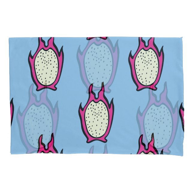Dragon Fruit: Vintage Ink Drawing. Pillowcase (Front)