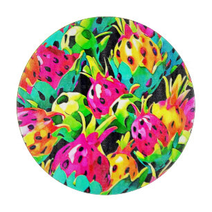 Dragon Fruit Vivid Pattern Cutting Board