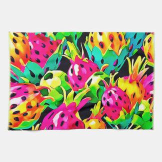 Dragon Fruit Vivid Pattern Tea Towel
