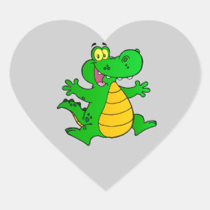 Dragon Funny Happy Fantasy Fiction Drawing Cartoon Heart Sticker