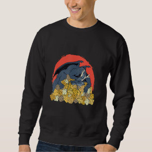 Dragon Gamer Dice Dungeon Roleplay Dragons Art Sweatshirt