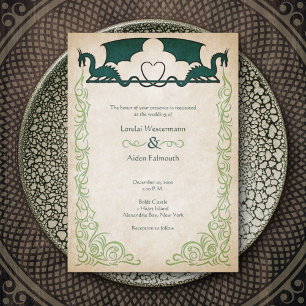 Dragon Gamer Fantasy Invitation