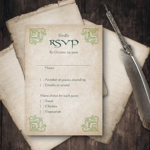 Dragon Gamer Fantasy RSVP Card