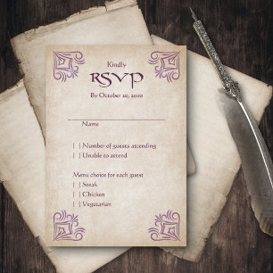 Dragon Gamer Fantasy RSVP Card