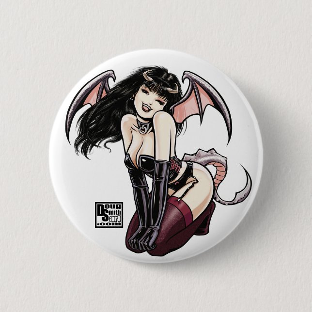 Dragon Girl Button (Front)