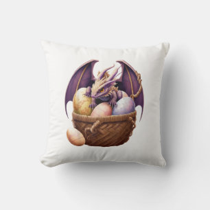 Dragon Girl Lover Collecting Easter Eggs - Kids Cu Cushion