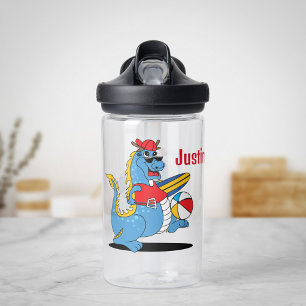 Dragon Going to the Beach Water Bottle for kid