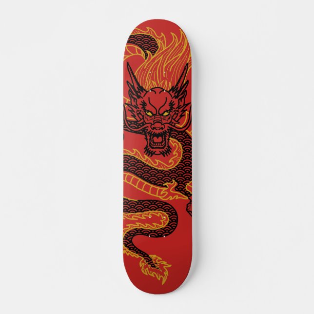 Dragon: Golden Skateboard (Front)