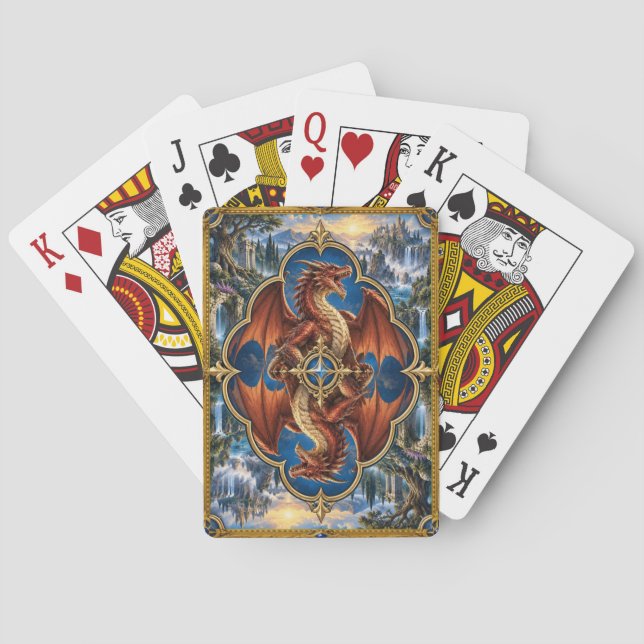 Dragon, Gothic Fantasy Monster Playing Cards (Back)