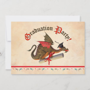 Dragon Graduation Celebration Invitation