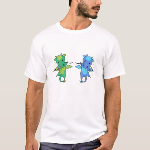 Dragon Green Blue Dragon Fairy Tale Fantasy T-Shirt