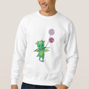 Dragon Green Fairy Tale Cute Animals For Kids Sweatshirt