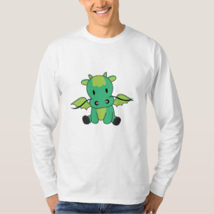 Dragon Green Fairy Tale Fantasy Cute Animals T-Shirt