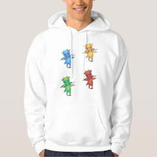 Dragon Green Red Blue Fairy Tale Cute Animals For Hoodie