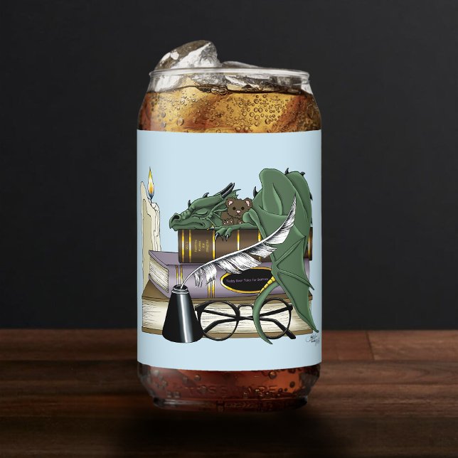 Dragon Green Sleeping Books Can Glass (Creator Uploaded)