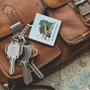 Dragon Green Sleeping Books Key Ring