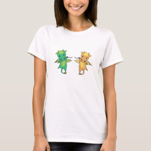 Dragon Green Yellow Dragon Fairy Tale Fantasy T-Shirt