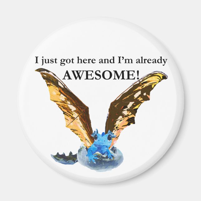 Dragon Hatching Magnet (Front)