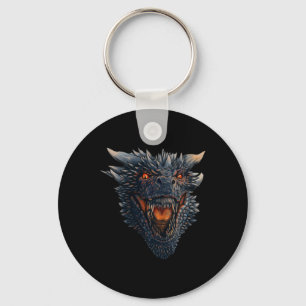 Dragon Head About To Blow Fire On His Enemies Key Ring
