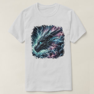 Dragon Head in a Thunderstorm with Lightning T-Shirt