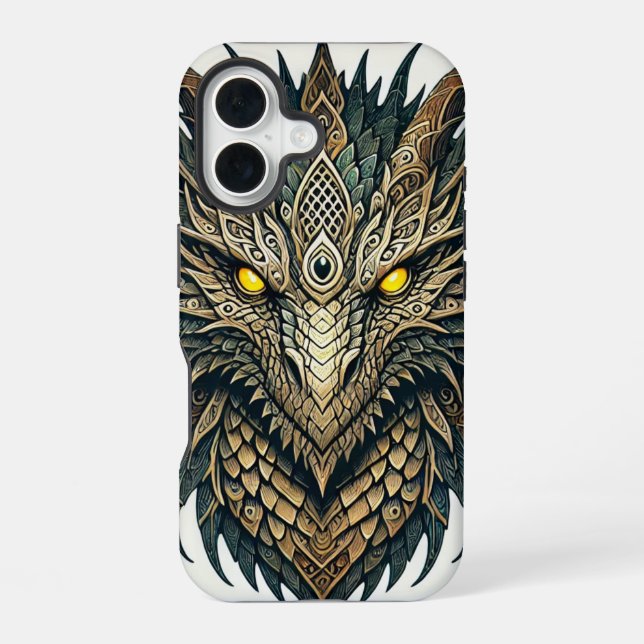 Dragon Head  iPhone 16 Case (Back)