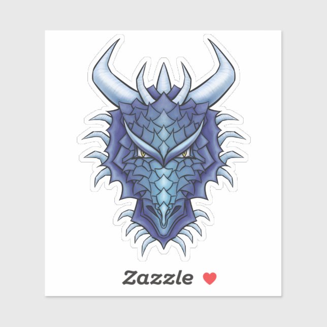 Dragon head magical mythical creature fantasy art (Sheet)