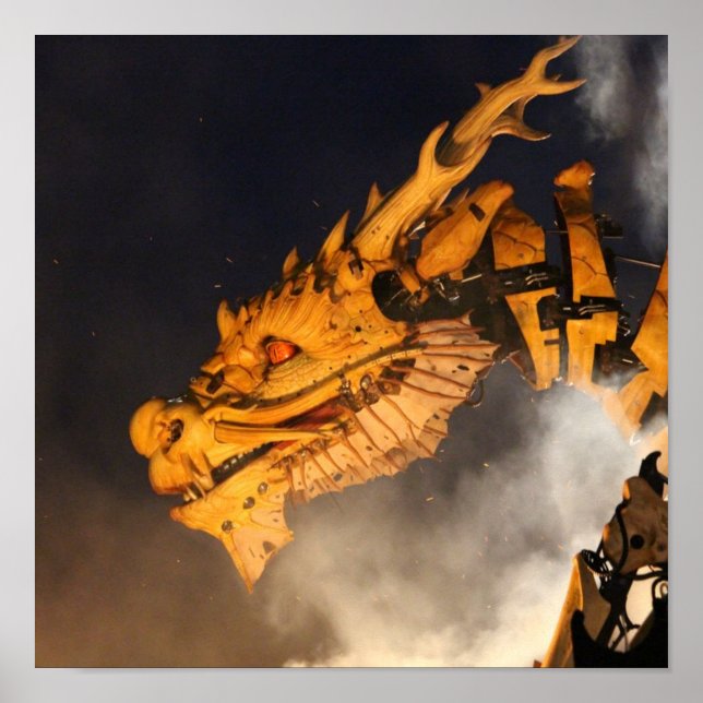 Dragon Head Red Eyes Poster (Front)