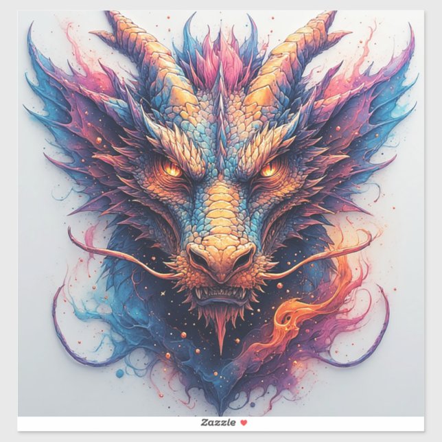 Dragon Head With Fierce Eyes (Sheet)