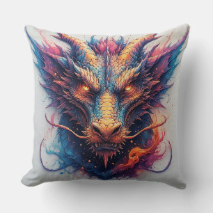 Dragon Head With Fierce Eyes Cushion
