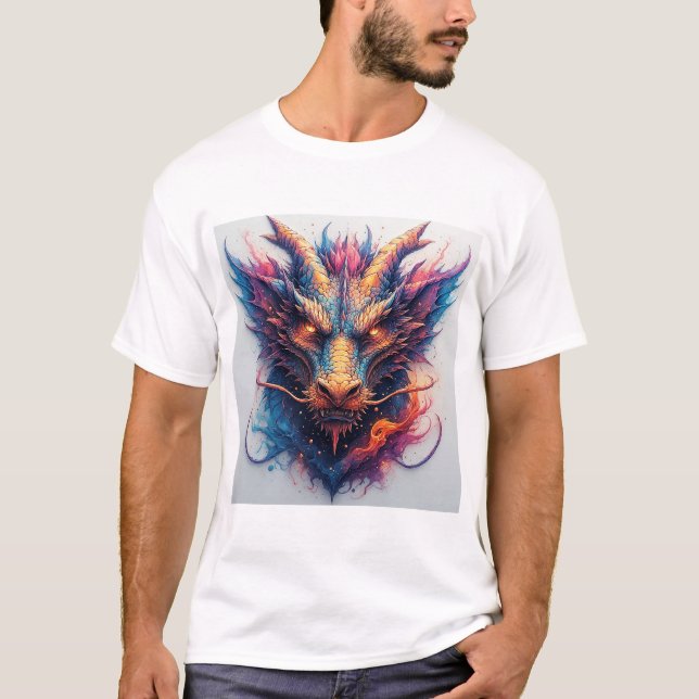 Dragon Head With Fierce Eyes T-Shirt (Front)