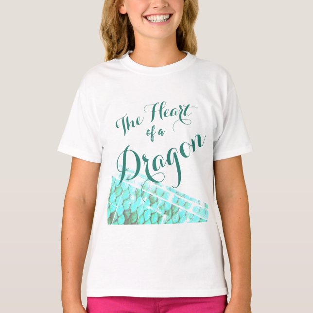 Dragon Heart Customised T-Shirt (Front)