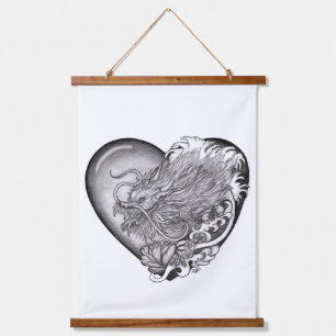 Dragon Heart Hanging Tapestry