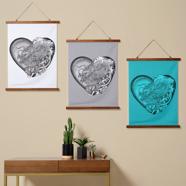 Dragon Heart Hanging Tapestry (Asymmetrical)