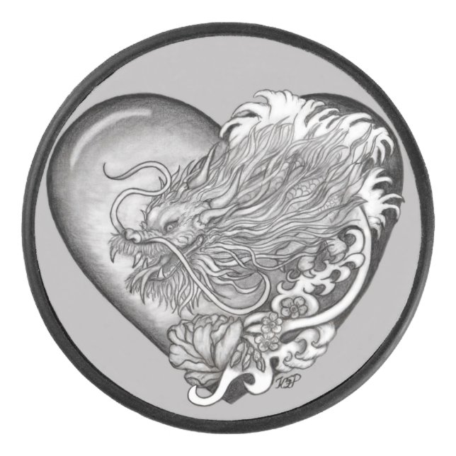 Dragon Heart Hockey Puck (Front)